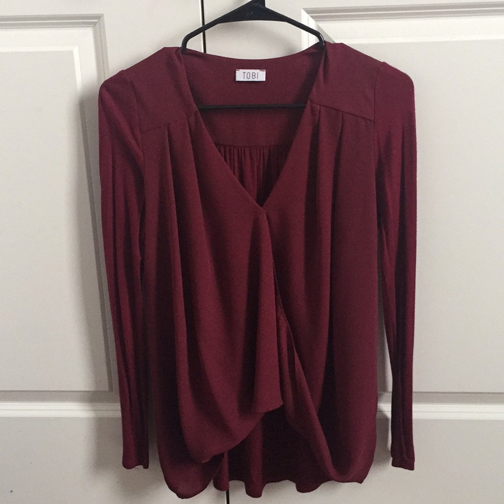 Tobi red blouse